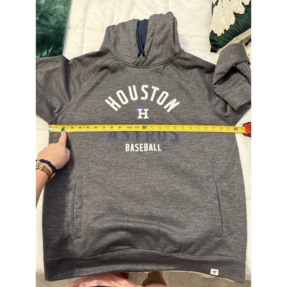 Fanatics Houston Astros Baseball Branded MLB Hoodie Large Gray Long Sleeve - Picture 5 of 6